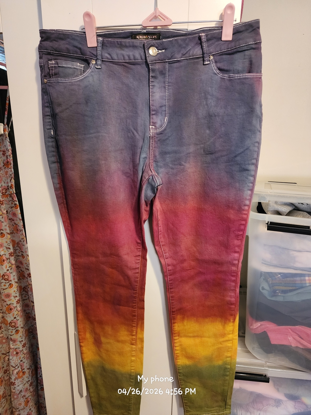 Women's Gradient Ombre Ankle Jeans - Multicolor
